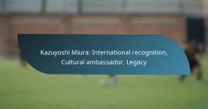 Kazuyoshi Miura: International recognition, Cultural ambassador, Legacy